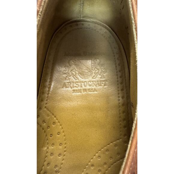 Johnston & Murphy Aristocraft 24-8652 Men\'s Size 11 C Oxford Dress Shoes VTG main image 5